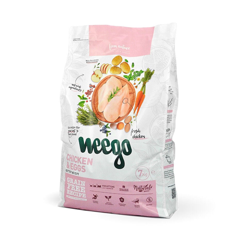 7 kg Weego Pollo y Huevos pienso para gatitos, , large Imagen numero 2